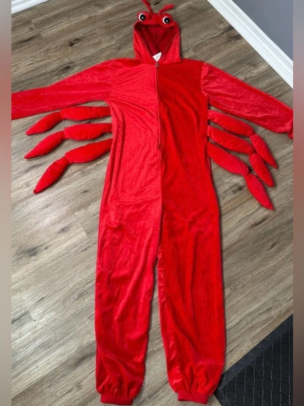 Rubie's Red Lobster Costume One-Piece Hooded Jumpsuit‎